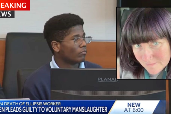 Teen who shoved 50-year-old woman to her death after she tried to stop him from running into traffic learns his fate
